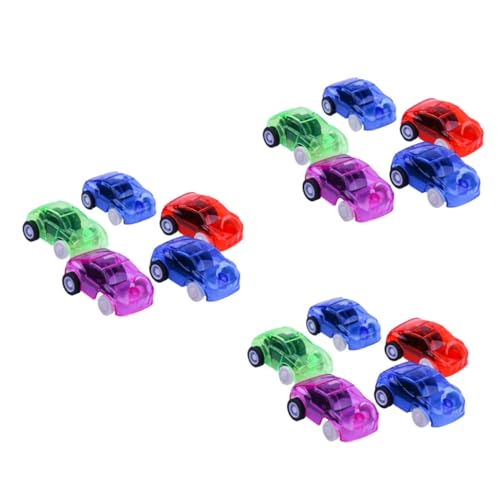 ibasenice 75 STK Auto zurückziehen transparente Geschenke Attraktives Spielzeug für Kinder Autos Spielzeug Kinderspielzeug frühes Lernspielzeug Pull-Back-Auto-Spielzeug Puzzle Modell von ibasenice