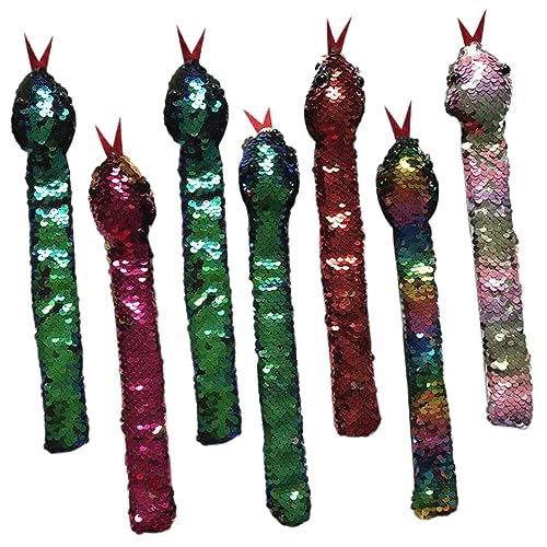 ibasenice 7stücke Slap-bänder Mit Pailletten Schlangenförmiges Armband Verschleißfestes Material Party-zubehör Tragbare Slap-bänder Bezauberndes Design Glatte Oberfläche Einfacher Tragekomfo ibasenice 7stücke Slap-bänder Mit Pailletten Schlangenförmiges Armband Verschleißfestes Material Party-zubehör Tragbare Slap-bänder Bezauberndes Design Glatte Oberfläche Einfacher Tragekomfo von ibasenice