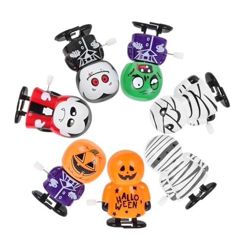 ibasenice 7st Halloween-aufziehspielzeug Halloween-Aufzug Beängstigend Trick Aufziehen Kriechen Gefälscht Horror Musical Streich Bausatz Spinne Augapfel Schmuckstücke Roboter Plastik von ibasenice
