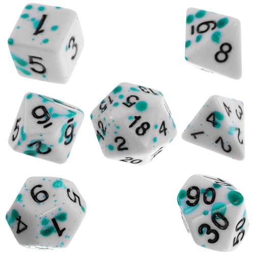 ibasenice Mehrseitige – 7-teiliges Spielwürfel-Spielzeug Aus Acryl Ideal Für Partys Brettspiele Und Leicht Zu Tragen von ibasenice