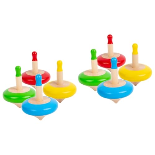 ibasenice 8 STK Kleiner Kreisel lustiger Kinderkreisel Rotierende Kreiselspielzeuge Kinderspielzeug Gyroskop Spitzen Kreiselspielzeug für Kinder Dekompressions-Gyro-Spielzeug tragbar Jacke von ibasenice