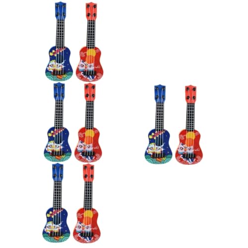 ibasenice 8 STK Mini-Gitarre Spielzeug Gitarre Ukulele Modell Spielzeug Kinderspielzeug Mädchenspielzeug Mädchen Spielzeug Kleinkinder Gitarre Kindergitarre für Mädchen Musik kleine Gitarre von ibasenice