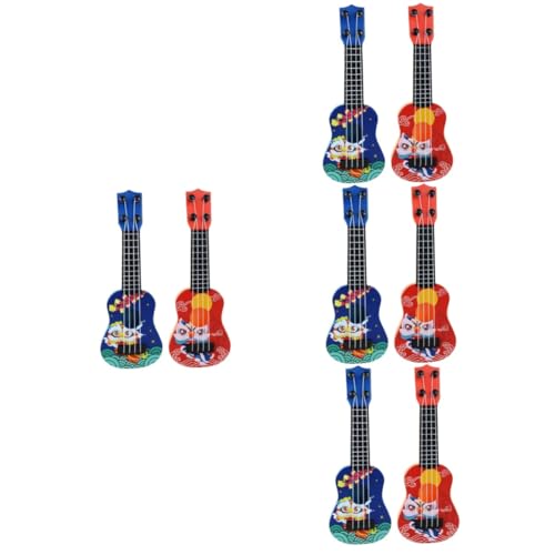 ibasenice 8 STK Mini-Gitarre Kinderspielzeug Klavier für Kinder Instrumente für Kleinkinder 1-3 Spielzeug für Mädchen Musikinstrumente Mädchen Gitarre Kleinkind Gitarre Kann Spielen Ukulele von ibasenice