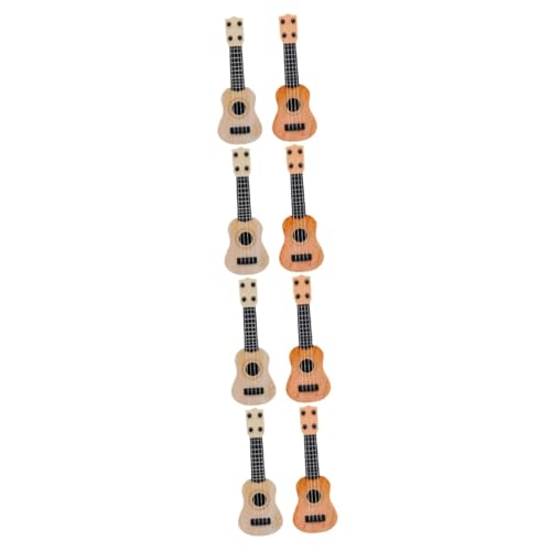 ibasenice 8 STK Mini-Ukulele Musikalisches Lernspielzeug für Kinder Nachgemachtes Gitarrenspielzeug Kinderspielzeug Spielzeuge Modelle Kinderinstrument Spielzeug Musikinstrument-Spielzeug von ibasenice