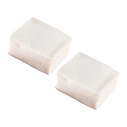 ibasenice 8 STK Simuliertes Tofu-Modell Halloween-Spielzeug Tofu-Modell Für Die Küche Dekoratives Lebensmittelmodell Gefälschter Tofu-Block Weiß Kind Künstlich PVC Vorgeben von ibasenice
