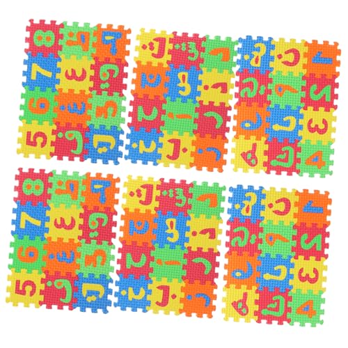 ibasenice 8 Sätze DIY Eva-Matte Buchstabenmatte Ineinandergreifende Schaumstoffmatten DIY-puzzlematte -rätsel DIY-matten Für Den Boden Alphabet-Puzzle-bodenmatte Spielzeug Awen Kleinkind von ibasenice