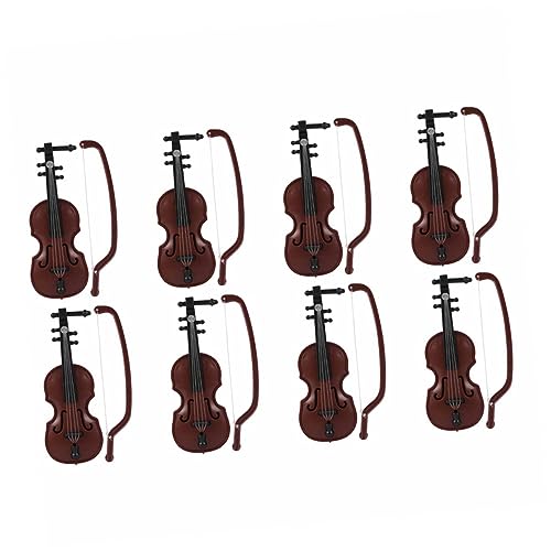 ibasenice 8 Sätze Teiliges Mini Dekorations für Puppenhäuser Kreative und Büroschmuck aus Material Sicher und Stilvolles Musikinstrument von ibasenice