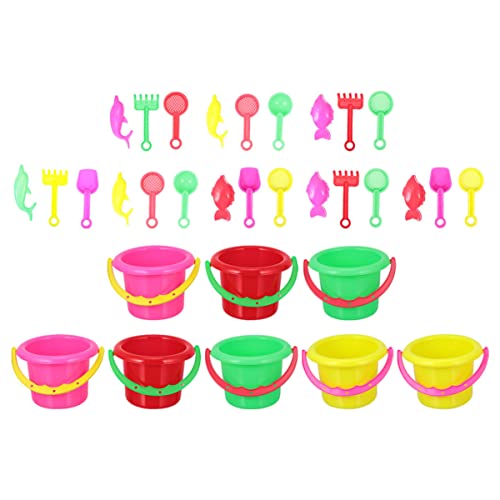 ibasenice 8 Sets Strandspielzeug Set Kleinkinder Strandspielzeug Sandeimer Strandspielzeug Sandbagger Eimer Kindereimer Mädchen Strandspielzeug Eimer Strandspielzeug Zufällige Farbe von ibasenice