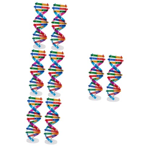 ibasenice 8 Stck DNA Doppelhelix Modell Bausatz Teilig Pädagogisches Wissenschaftsspielzeug für Anschauliches Lernmodell zur und Biologie für Schulunterricht und DIY Zusammenbau von ibasenice