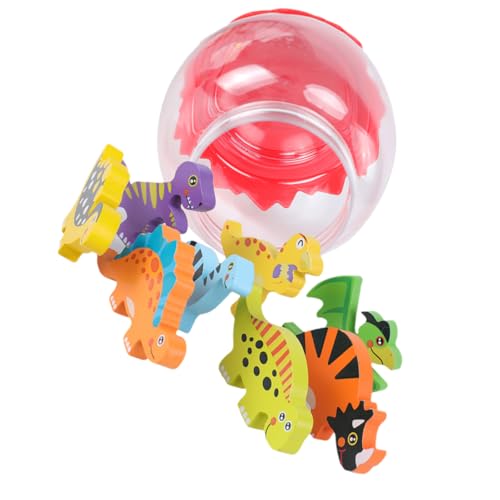 ibasenice 8-teiliges Dinosaurier-spielzeugset Aus Holz Mit Dinosaurier-eiern Lernspielzeug Für Kinder Dinosaurier-modellspielzeug Große Dinosaurier Für Kleinkinder von ibasenice