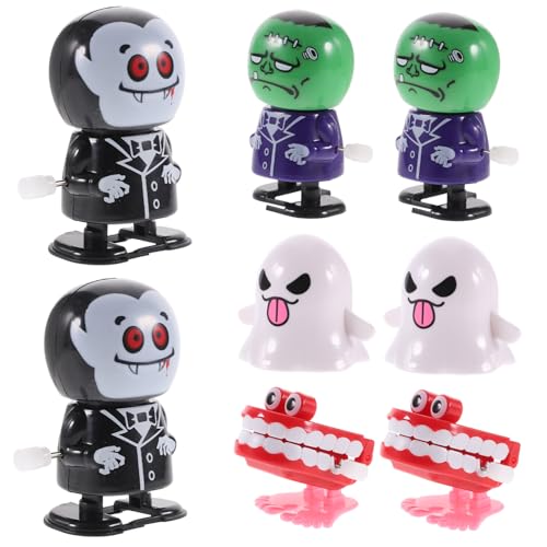 ibasenice 8 Stück Halloween-Requisiten Halloween Figuren Halloween-Figuren Halloween assecoires Fun Toy aufziehen Uhrwerk Halloween-Laufspielzeug Aufziehspielzeug für Party Plastik von ibasenice