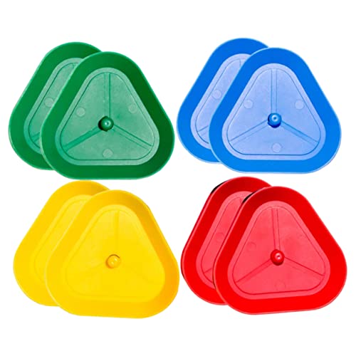 ibasenice 8 Stück Lazy Card Clipper Kartenspielhalter Dreieck Pokerhalter Erwachsene Poker Dreieck Kartenhalter Pokerkartenhalter Spielkarten Pokerständer Hände Kartenhalter Kartenhalter von ibasenice
