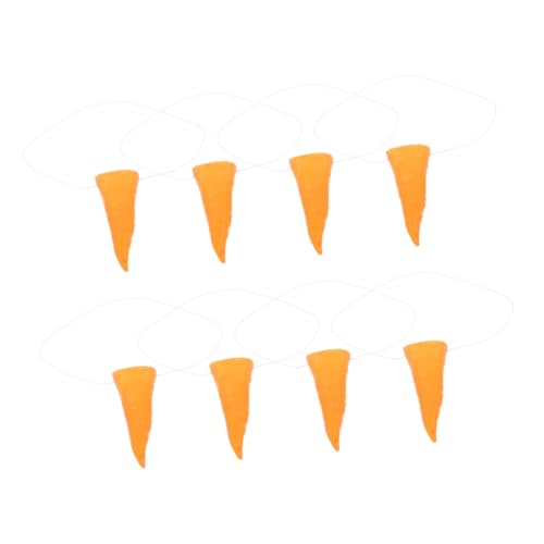 ibasenice 8 Stück Nase Kleben Schneemannnase Selber Machen Schneemann-nasenstütze Cosplay Schneemann Karottennase Schneemann-karottennase Cosplay Schneemannnase Winterzubehör Vinyl Orange von ibasenice