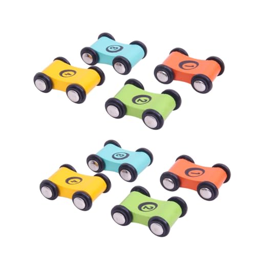 ibasenice 8 Stück Roller Zahlen-Rennwagen- Mini-Rampen-Rennfahrzeug interaktives brettspiel interaktives Interaktives Rennauto- Miniatur-Rennbahn- von ibasenice