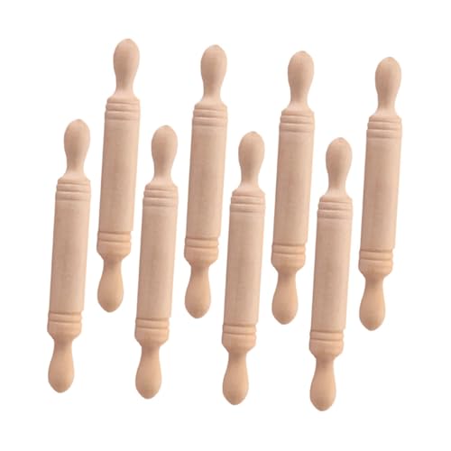 ibasenice 8 Stück Shiwan Rollstock Buggy Miniatur Leute aus dem Puppenhaus Bausatz für kinderspielzeug kleine Küchenutensilien für Mini-Hausdekoration hölzern von ibasenice