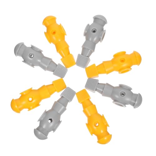 ibasenice 8 Stück Teiliges Ersatzfiguren für Tischkicker Modell Kompatible Foosball Spieler Ersatzteile in Gelb und Einfache Montage für Hobby Turnierspiele von ibasenice