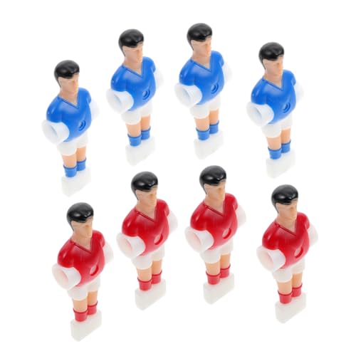 ibasenice 8 Stück Teiliges Tischfußballspieler Ersatzteile für Tischfußballspiel Umweltfreundliche Kunststofffiguren Rot Blau für Desktop Langlebige Schlagfeste Figuren von ibasenice