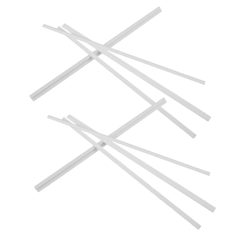 ibasenice 8 Stück Teiliges Weißes Puppenhaus Zierleisten Stabile Miniatur Eckleisten und Molding Kits Vielseitige DIY Dekoration für Puppenmöbel und Mikro Landschaftsdesign von ibasenice