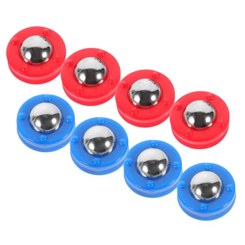 ibasenice 8 Stück Tisch-Shuffleboard Fußball Kartenspiele Tischspiele Shuffleboard-Pucks Sport Mini-bowlingspiel Elektronik Mini-Curling-Spiel Ausrüstung Für Brettspiele Plastik von ibasenice
