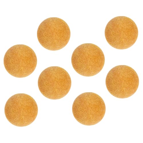 ibasenice 8 Stück Tischfußball Mini-fußball Foosballball Ersatzbälle Für Kickerbälle Kleiner Fußball Mini-sportbälle Plastikkugeln Kickertischbälle Mini -bälle Foosballkugeln Yellow Abs von ibasenice