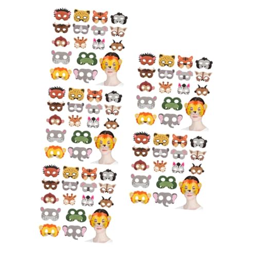 ibasenice 80 Stck. Teiliges Tiermasken aus Papier Leichte Masken für Jungen Bunte Dschungel Motive als Geburtstagsdeko Kostüm und Partyaccessoires für Waldtier Themen ibasenice 80 Stck. Teiliges Tiermasken aus Papier Leichte Masken für Jungen Bunte Dschungel Motive als Geburtstagsdeko Kostüm und Partyaccessoires für Waldtier Themen von ibasenice