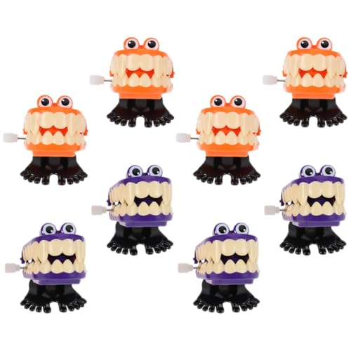 ibasenice 8St Aufzieh Halloween Party Spiele Halloween glowingtoy scherzen Zahnpasta mit laufenden Zähnen Aufziehspielzeug für Halloween Plastik von ibasenice