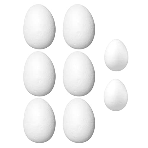 ibasenice 8St Eiweiß-Embryo easter teigroller ostern für geldgeschenke ostern basteln zu ostern üeier ostern Eierfarbe Eierhalter Eier für Hühner dekoratives Ei bastelt Ei Deko-Ei Schaum von ibasenice