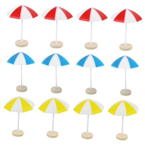 ibasenice 8St Fantastischer bastelset basteln für fogelschreker gartendeko strandzuberhör Miniatur Figur Mini-Sonnenschirme Stranddekorationen für Puppenhäuser von ibasenice