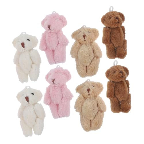 ibasenice 8Stücke Mini Plüschbär Schlüsselanhänger Große Weiche Stofftiere Verschiedenen Farben für Babypartys und Kreative DIY Dekorationen und Vielseitige ibasenice 8Stücke Mini Plüschbär Schlüsselanhänger Große Weiche Stofftiere Verschiedenen Farben für Babypartys und Kreative DIY Dekorationen und Vielseitige von ibasenice