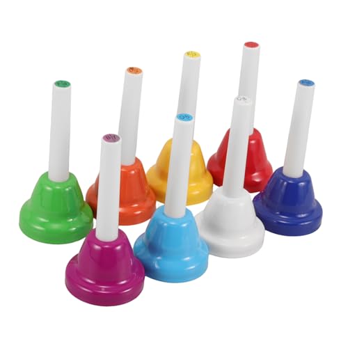ibasenice 8Stücke Teiliges Handglocken Set für Pädagogisches Musikspielzeug mit Noten für Kleinkinder Rhythmus und Koordination Sicher und Robust für Intensiven ibasenice 8Stücke Teiliges Handglocken Set für Pädagogisches Musikspielzeug mit Noten für Kleinkinder Rhythmus und Koordination Sicher und Robust für Intensiven von ibasenice