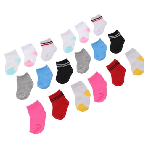 ibasenice 9 Paare Baumwoll Puppensocken für Mädchenpuppe Gestreifte Mini Socken Passgenaues Zubehör für Junge Mädchen Action Figuren für Geburtstagsgeschenke und Rollenspiele ibasenice 9 Paare Baumwoll Puppensocken für Mädchenpuppe Gestreifte Mini Socken Passgenaues Zubehör für Junge Mädchen Action Figuren für Geburtstagsgeschenke und Rollenspiele von ibasenice