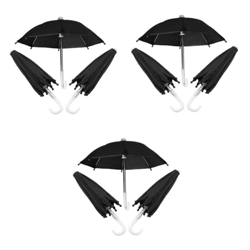 ibasenice 9 STK Mini-Regenschirm regentonne regentinne Puppenhaus US-Zubehör Mini-Möbel Mini-Hausverzierung Kleidung Kleines Vereinigte Staaten Dekorationen Mikroszene vorgeben Plastik von ibasenice