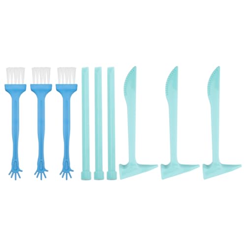 ibasenice 9 Sets Set Archäologische Ausgrabungswerkzeuge Klebeband Bausteine ​​Bagger Junge Spiel Hammer Schraubendreher Zehn Bohrer Kit Bagger Dinosaurier Grabwerkzeuge Schaufel Kunststoff von ibasenice