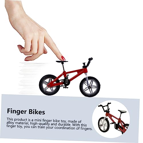 ibasenice 9 Stck Mini Finger Bikes Teiliges aus Legierung Realistische Miniatur Fahrräder Bunten Farben Glatte Oberfläche Leichtes Finger für Deko und Fingertraining Geeignet für von ibasenice