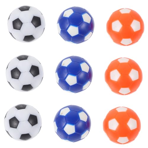 ibasenice 9 Stück Ersatzteil Tischplatte Mehrfarbig Fußbälle Kicker Zubehör Fußball Kickerbälle Ersetzen Kickertischbälle Tischfussball Party Hüften (umweltfreundliches Harz) Colorful von ibasenice