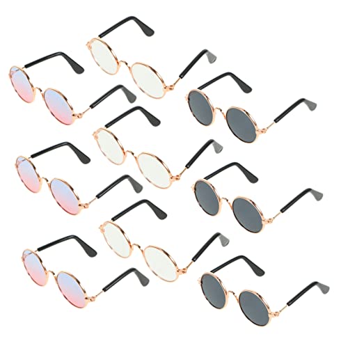 ibasenice 9 Stück Gläser Mini Puppen Mädchen Accessoires Mädchen Zubehör Für Mädchen Mädchen Puppen Ornamente Für Igel Puppen Zubehör Metall von ibasenice