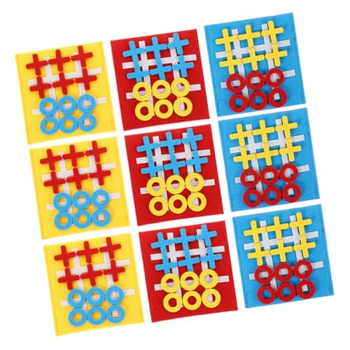 ibasenice 9 Stück Teiliges Toe Spielset aus Filz Mini Brettspiel für Familien Fördert Logisches und Kognitive Fähigkeiten Buntes Design für Party und Farben Je ibasenice 9 Stück Teiliges Toe Spielset aus Filz Mini Brettspiel für Familien Fördert Logisches und Kognitive Fähigkeiten Buntes Design für Party und Farben Je von ibasenice