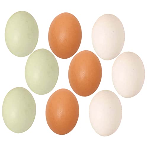 ibasenice 9 Stück Teiliges aus Holz Eier Dekorationen für Ostern Realistische Eier DIY Projekte Kinderfreundlich und Wiederverwendbar für Zuhause und Veranstaltungen ibasenice 9 Stück Teiliges aus Holz Eier Dekorationen für Ostern Realistische Eier DIY Projekte Kinderfreundlich und Wiederverwendbar für Zuhause und Veranstaltungen von ibasenice