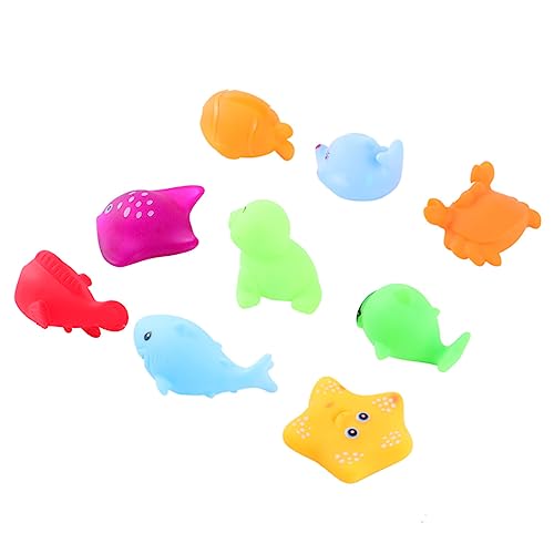 ibasenice 9 Stück Wasserspielzeug Animal-Design säugling babyswimg Chaps Lustig tiegerkostuem Playtime badewannengriff bathbucket beemysafe Badespielzeug Badewanne von ibasenice