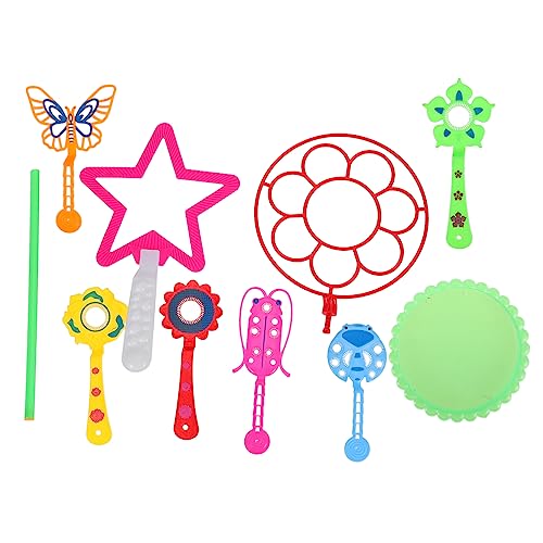 ibasenice 9-teiliges Set Blasenstock Blasenmacher Blasen Machen Bunte Blasenstäbe Bubble-Party- Riesenblasenstäbe Partygeschenke Bunter Blasenstab Plastik von ibasenice