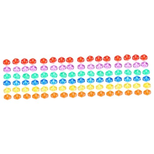 ibasenice 96 STK Würfel Diver Kids spieletisch farbelfarben Party Supplies partyartikel die bescherung Toy Tischspiele für Erwachsene Mathe-Spiele Schreibtisch einstellen Schachbrett Acryl von ibasenice