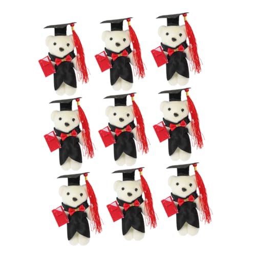 ibasenice 9Stücke Abschluss Stoffbär Teiliges Dekorativer Plüschbär für Graduierung Süßes Cartoon Bär Perfektes zur des Abschlusses für Altersgruppen ibasenice 9Stücke Abschluss Stoffbär Teiliges Dekorativer Plüschbär für Graduierung Süßes Cartoon Bär Perfektes zur des Abschlusses für Altersgruppen von ibasenice