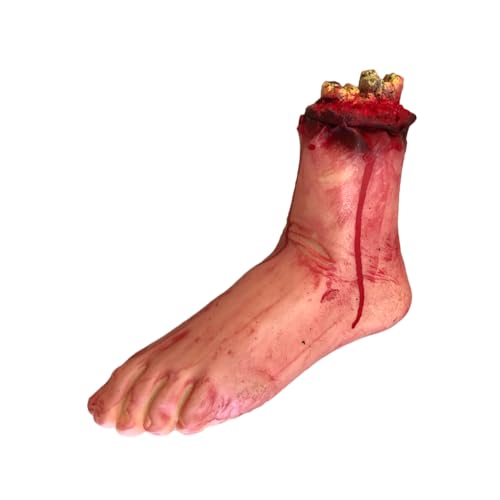 ibasenice Abgetrennte Fußrequisite 2 Stück Realistisches Halloween- Für Spukhaus Hyperrealistischer Bluteffekt von ibasenice