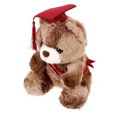 ibasenice Abschluss Plüschbär mit Doktorhut Niedliches Kuscheltier für Graduierungen zur des Bestandenen Examens und Bequem aus Hochwertigem und Dekoration für Sofa und Mehr von ibasenice
