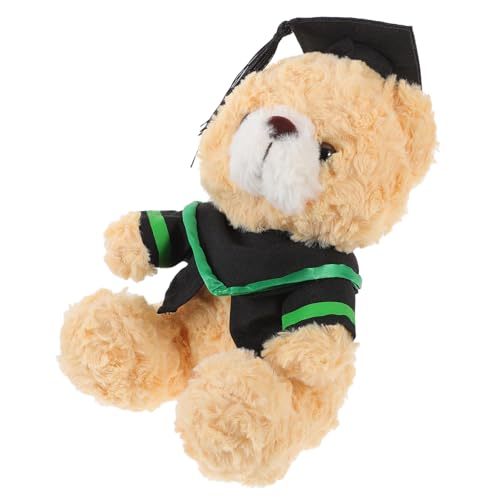 ibasenice Abschlussbär Plüschfigur mit Doktorhut und Talar Süßer Cartoon Bär Kreative Geschenkidee zur Graduierung zur Dekoration von Sofa und Mehr ibasenice Abschlussbär Plüschfigur mit Doktorhut und Talar Süßer Cartoon Bär Kreative Geschenkidee zur Graduierung zur Dekoration von Sofa und Mehr von ibasenice