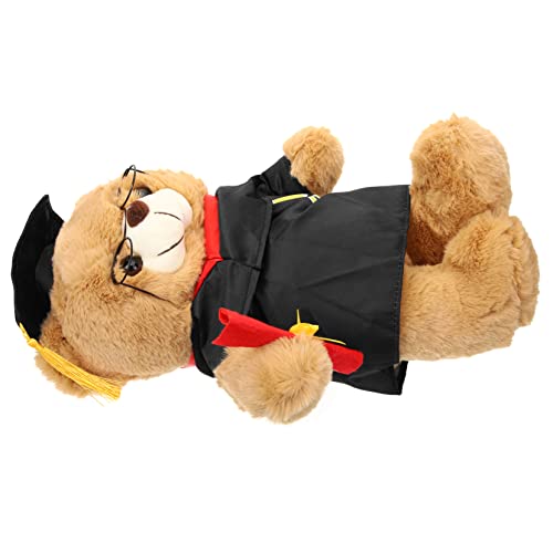 ibasenice Abschlussbärenpuppe Kleine Bärenpuppe Dekorativer Graduierungs-plüschbär Plüschspielzeug Abschluss Bär Party Entzückendes Plüschbärenspielzeug Plüschbär Pp Baumwolle von ibasenice