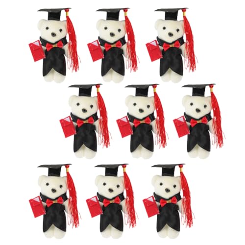 ibasenice 9 Stücke Graduation Bär Kleidung Plüsch Bär Spielzeug Entzückende Cartoon Bär Puppe Für Graduation von ibasenice