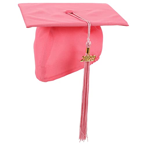 ibasenice Abschlusskappe 2023 graduation abschlussfeier Abschlussdekoration Abschluss Hut Abschlusskleid für Damen Unisex-Abschlussmütze Abschlusshüte Abschlusskappen basteln Polyester Rosa von ibasenice