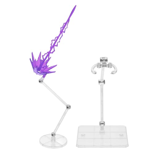 ibasenice Action Figuren Ständer mit Laserenergie Effekt Display Ständer für Anime Modelle und Puppen Halterung mit Violettem Spezialeffekt und Ständern für Sammler und Dekoration ibasenice Action Figuren Ständer mit Laserenergie Effekt Display Ständer für Anime Modelle und Puppen Halterung mit Violettem Spezialeffekt und Ständern für Sammler und Dekoration von ibasenice