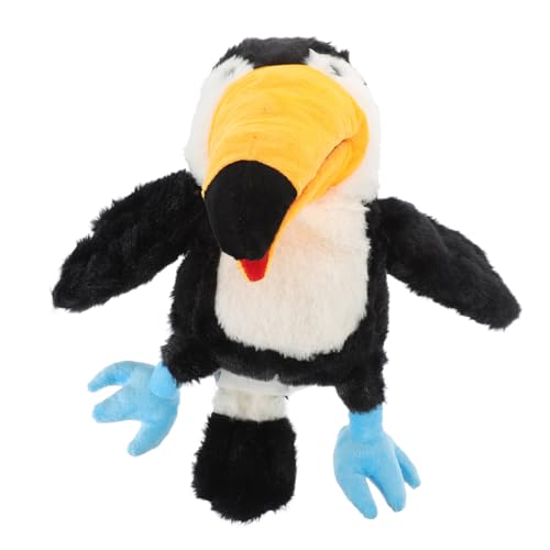 ibasenice Adorable Großer Schnabel Vogel Handpuppe aus Weichem Plüsch und Interaktive Kuschelpuppe Waschbar Leicht Erzählspielzeug für Spielerische Vogelspielzeug Fans von ibasenice